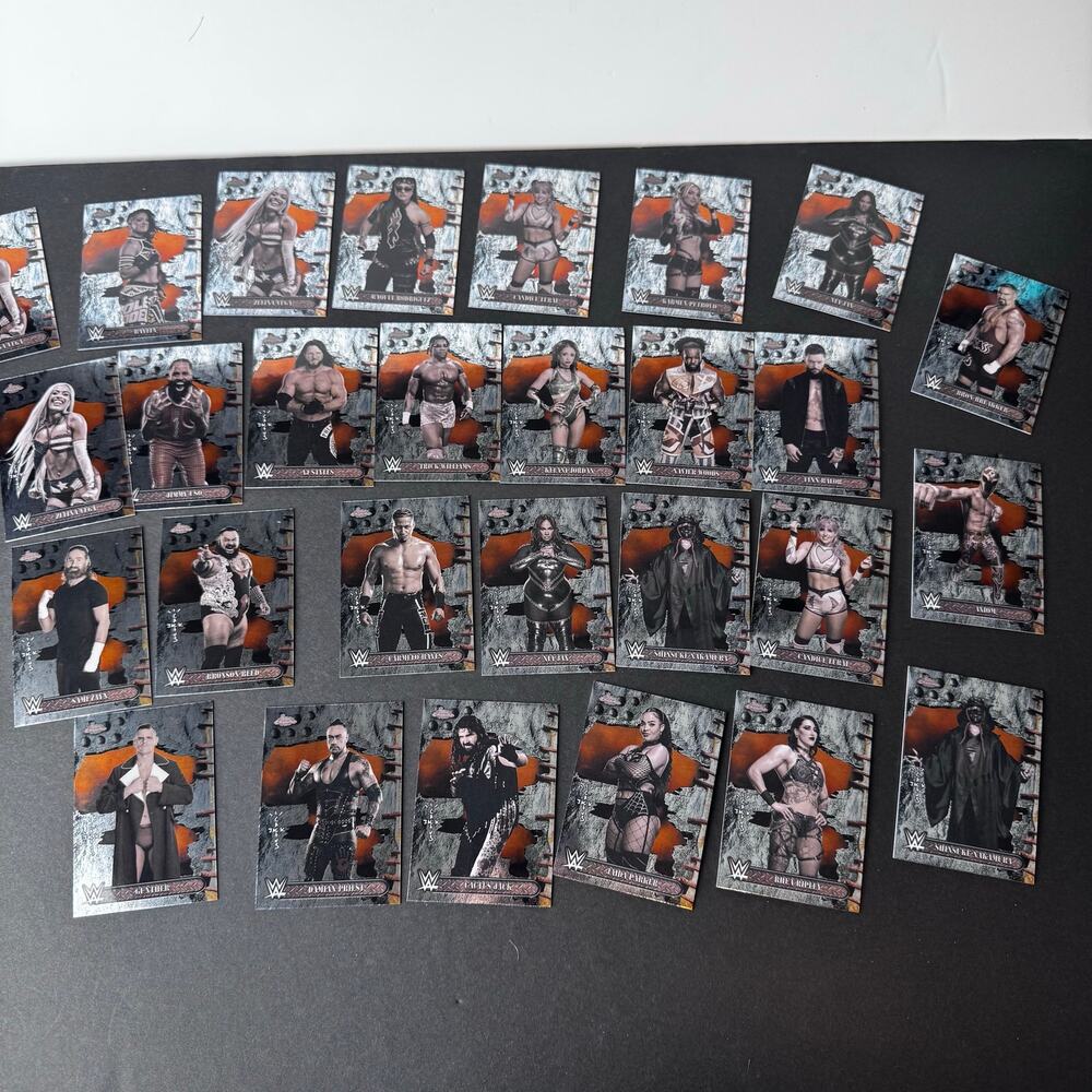 2025 Topps Chrome WWE x Travis Scott Cactus Jack Lot of 28 Rhea Ripley Gunther
